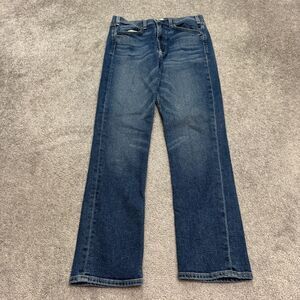 Mcquire Damn Fine High Rise Straight Denim jeans Women 29 Blue Medium Wash 28x28